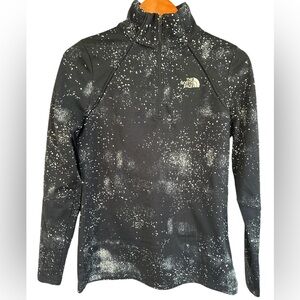 The North Face 1/4 Zip Women’s Jacket S/M Long Sleeve Pullover Galaxy Print
